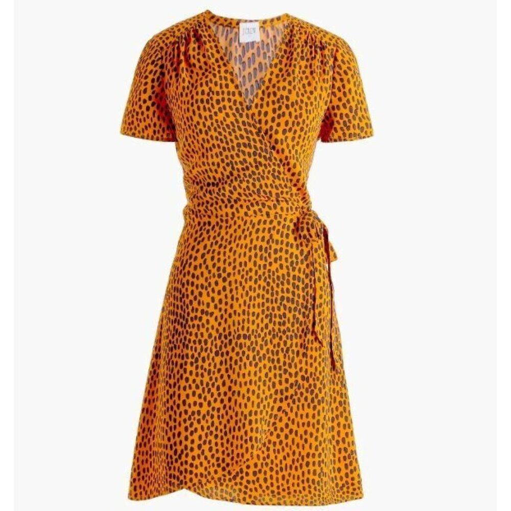 J.CREW Drapey twill wrap dress NWT Size: 12